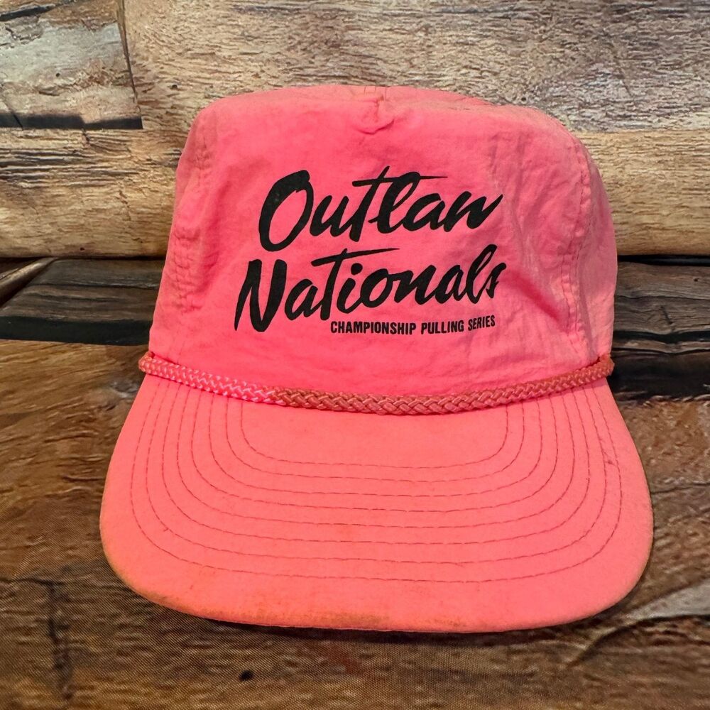NISSIN Outlaw Nationals Championship Pulling Series Nylon Rope Hat Men's OSFA